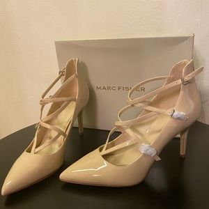 Marc Fisher Pointed Toe Ankle Strap Classic Pumps